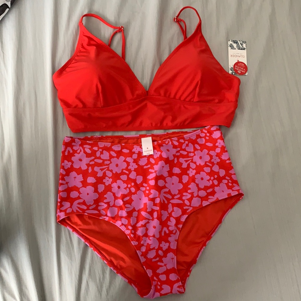 Red bikini still new with tags